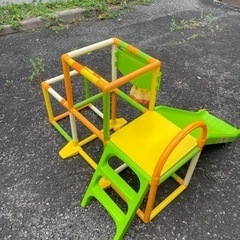 プーさんのジャングルジム➕滑り台おもちゃ 遊具の画像