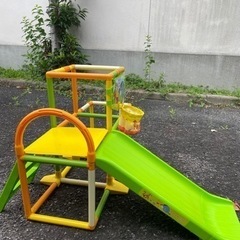 プーさんのジャングルジム➕滑り台おもちゃ 遊具の画像