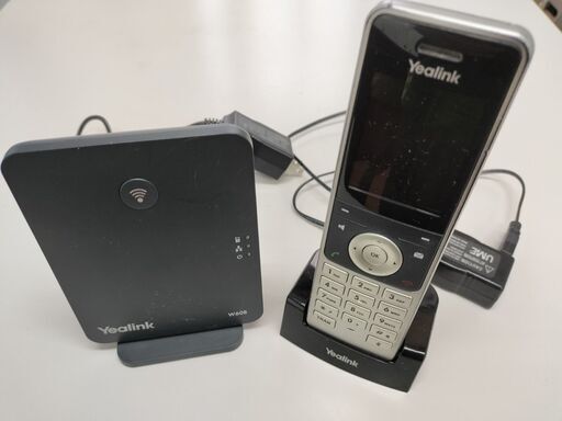 固定電話　Yealink W60B 8ライン HD VoIP DECT IPベース コードレスステーション