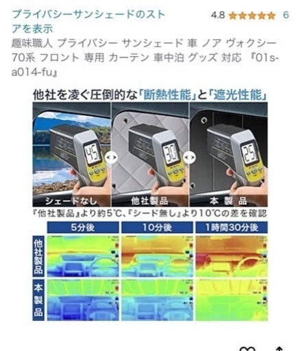 【値下げしました】趣味職人ノア ヴォクシー70系 カーテン サンシェード 車中泊 グッズ プライバシーサンシェード フロント用 対応 