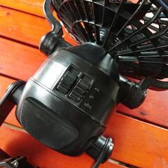 動作確認済み LEDライト付きファン 扇風機 電池式 ジャンクの画像