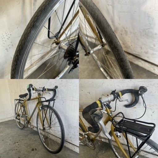 653(C)□岐阜発　△BRIDGESTONE ANCHOR/ロードバイク/3×9段変速/走行確認/防犯有り/サドル破れあり/傷あり/現状品　R6.5/10□