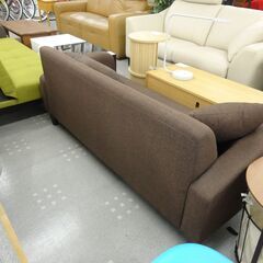 ３人掛けソファ　ファイリック　ダークブラウン色　モノ市場半田店【131】の画像
