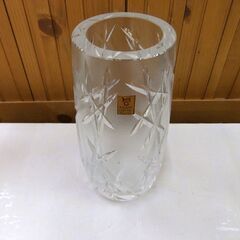 未使用品 企業記念贈答品 各務クリスタル 花瓶 フラワーベース クリスタル 高さ 約23cm 札幌市厚別区 厚別店の画像