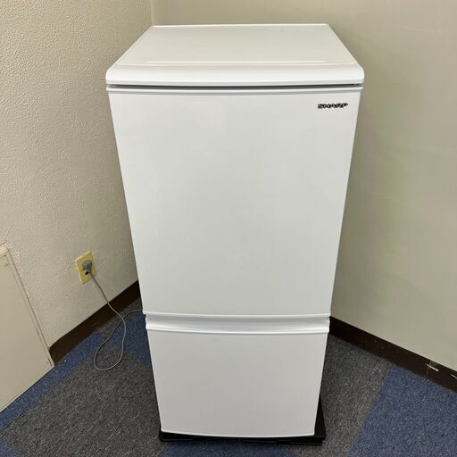 【稼動品】SHARP シャープ SJ-D14FJ-W ノンフロン冷凍冷蔵庫 2ドア 2020年製 家庭用家電 ホワイト