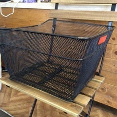 【リア取り付けカゴ】ブラック　取り付けネジ付き
