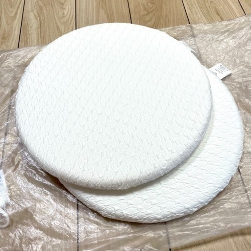 新品 - ホワイト座布団 2個セット
