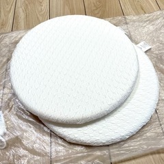 新品 - ホワイト座布団 2個セット