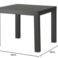 【無料】IKEA 黒サイドテーブルの画像