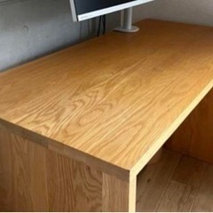 無印良品　無垢材デスク　オーク材　コの字　廃盤品 廃盤品 無印良品 MUJI 無垢材デスク オーク材 学習机 コの字