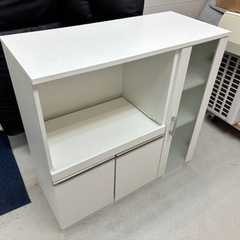 引取先決定　家具 収納家具 食器棚　カップボード　ニトリ　ホワイト　