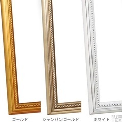 高級ミラー　アンティーク　白の画像