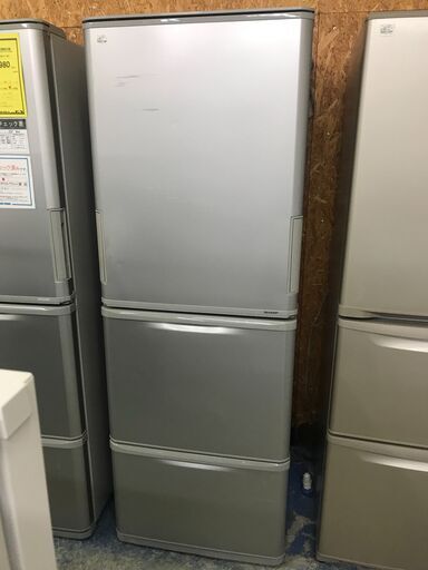 【FU888】★シャープ   SHARP    冷蔵庫 どっちもドア  SJ-W352E-S  350L  2019年式   シルバー  大容量   ファミリータイプ  大家族  キッチン家電  シンプル  おしゃれ  クリーニング済 堺市 深井 【ジャングルジャングル深井店】