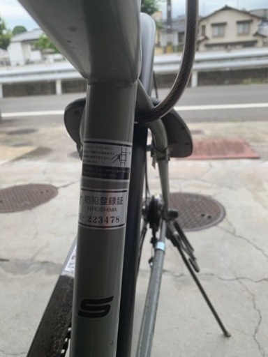 自転車　クロスバイク　6段変速