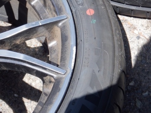 VWゴルフ[DBA-AUCJZ外し] 新品ノーマルタイヤ[225/45ZR17 FALKEN 23年] / 中古RAYS HOMURA