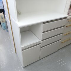 ニトリ　ポスティア　キッチンボード　食器棚　w100cm　モノ市場半田店【131】の画像
