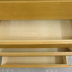 6段チェスト　整理ダンス　タンス　ナチュラル色　w80cm　モノ市場半田店【131】の画像