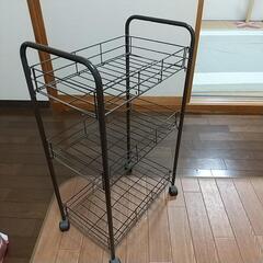 【売約済み】ワイヤー型ワゴン2段の画像