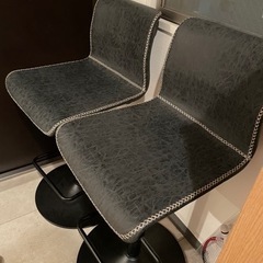 【購入後1年未満】LOWYA 昇降機能付きカウンターチェア2脚