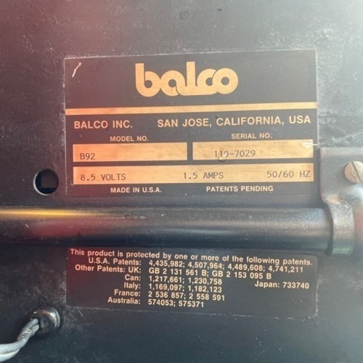 【調整済み】balco(snap-on)ホイールバランサー   