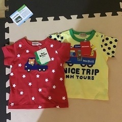 20% oFF「4000円」2枚未使用のMiki houseのベビー服