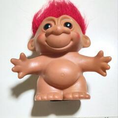 赤毛トロール人形貯金箱の画像