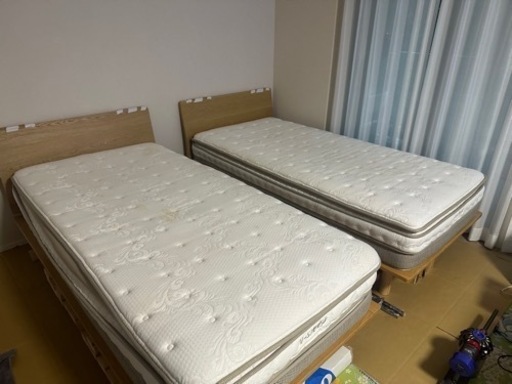無印良品シングルベッド+ニトリマットレス2点ずつ4点SET