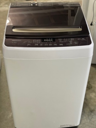 送料・設置込み可　洗濯機　8kg Hisense 2019年