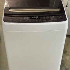 送料・設置込み可　洗濯機　8kg Hisense 2019年