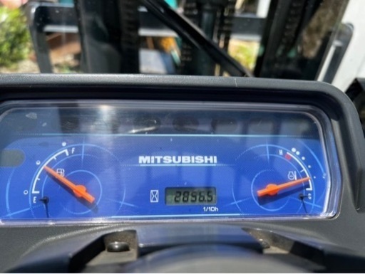 【中古】2857h 三菱 1.5トンクラス フォークリフト FG15Dフルフリー 3段4.5mマスト マニュアル車ノーパンク   
