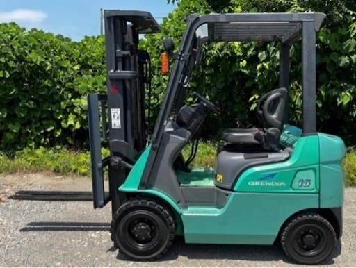 【中古】2857h 三菱 1.5トンクラス フォークリフト FG15Dフルフリー 3段4.5mマスト マニュアル車ノーパンク