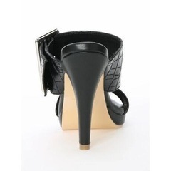 新品 リップサービス サンダル 太ヒール S ブラック LIP SERVICEの画像