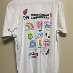 men'sTシャツ TYR（ティア）白（半袖）（Lサイズ）タグ付き【お値段交渉可】の画像