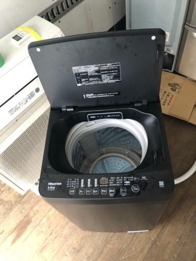 NO 254  ?福岡市内配送設置無料✨?　2022年 ハイセンス 5．5kg全自動洗濯機 keyword マットブラック HW-G5
