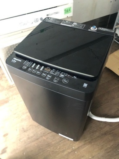 NO 254  ?福岡市内配送設置無料✨?　2022年 ハイセンス 5．5kg全自動洗濯機 keyword マットブラック HW-G5