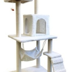 キャットタワー 猫タワー ハンモック付き 大型猫用 の画像