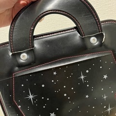 中古 ランドセル 黒 ブラック×レッドの画像