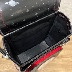 中古 ランドセル 黒 ブラック×レッドの画像