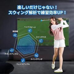 ゴルフシュミレーター ゴルフ練習, スイング分析　 (スポーツの画像