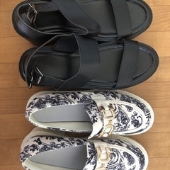 SHEIN、大きいサイズ、厚底、太ヒール、2点