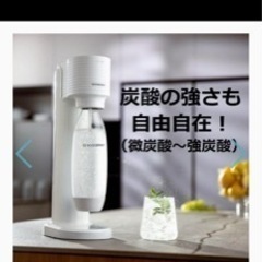 【新品未使用】ソーダストリームガイア　炭酸水メーカー　ホワイトの画像