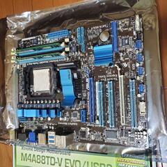 終了しました。ASUS M4A88TD-V EVO/USB3 ATX　SocketAM3 パソコン PCパーツの画像