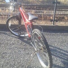 【取引終了】SHIMANO マウンテンバイク MTB 26インチ 3×6変速 メタリックレッドの画像