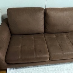 レザーファブリックL字ソファー✨の画像
