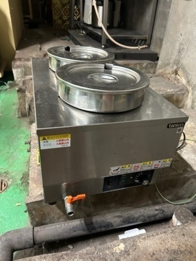 業務用 厨房用品 キッチンポット タニコー 電気式ウォーマー(卓上タイプ) N-TCW-3555E-2M 縦置き2槽