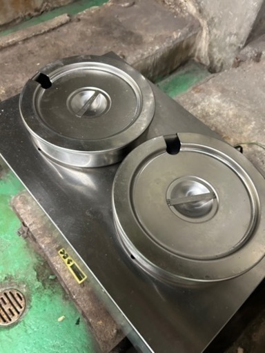 業務用 厨房用品 キッチンポット タニコー 電気式ウォーマー(卓上タイプ) N-TCW-3555E-2M 縦置き2槽