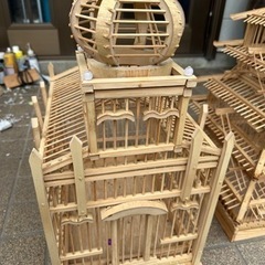 竹細工　鳥かごの画像