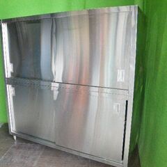 ステンレス】2段食器棚（上下分割可）W1800×D750×H1800mm□業務