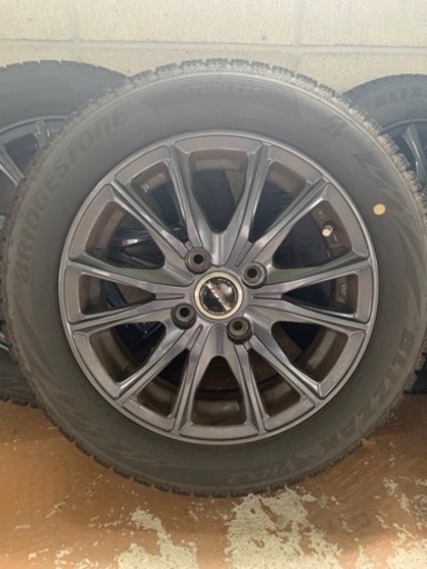 ブリヂストン　BLIZZAK VRX2　155/65R14 PCD100×4穴　23年製造　アルミホイール付4本セット！