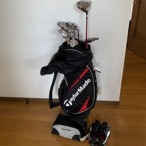 ★ゴルフクラブセット フルセット ゴルフセット ゴルフバッグ 右利き用 メンズ TaylorMade テーラーメイド 靴 メンズ ドライバー パター アイアン ゴルフ 男性